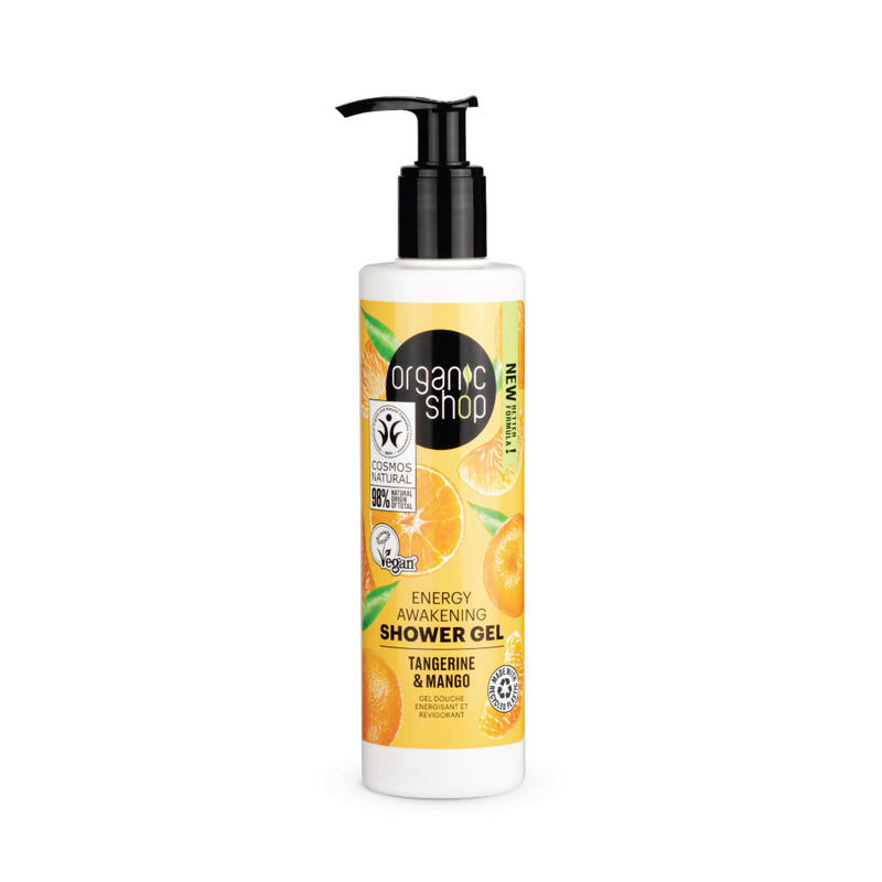 Organic Shop risveglio energeico gel doccia mandarino e mango, 280 ml