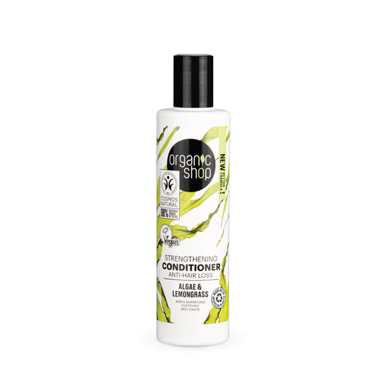 Organic Shop rinforzante balsamo anti caduta capelli alga e citronella, 280 ml