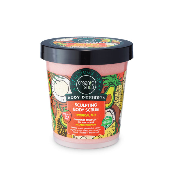 Organic Shop Body Desserts scrub corpo rimodellante tropical mix, 450 ml