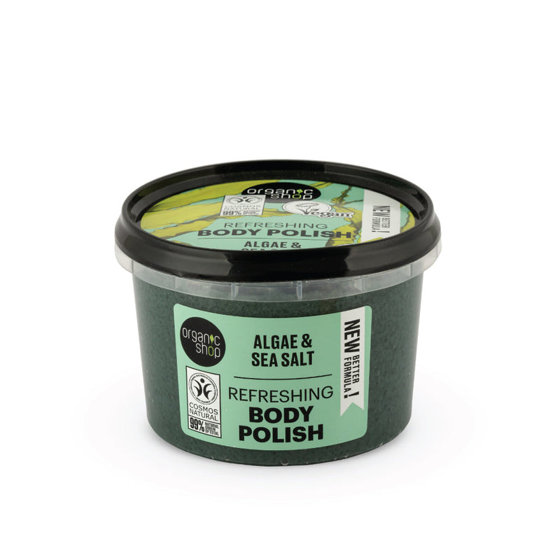 Organic Shop scrub corpo rinfrescante alga, 250 ml