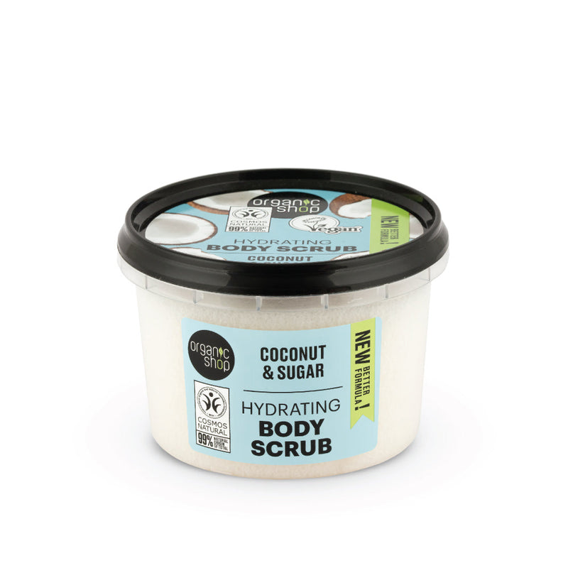 Organic Shop scrub corpo idratante cocco, 250 ml