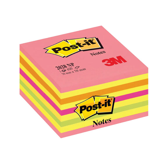 Post-it note adesive neon/pink 76 x 76mm