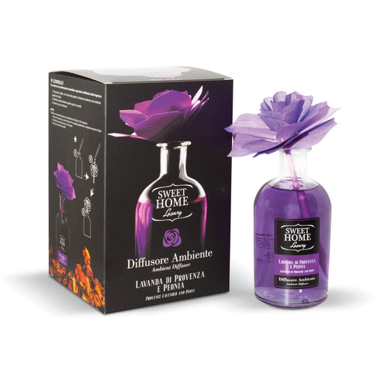 Diffusore ambiente luxury Lavanda di Provenza e Peonia - 250ml